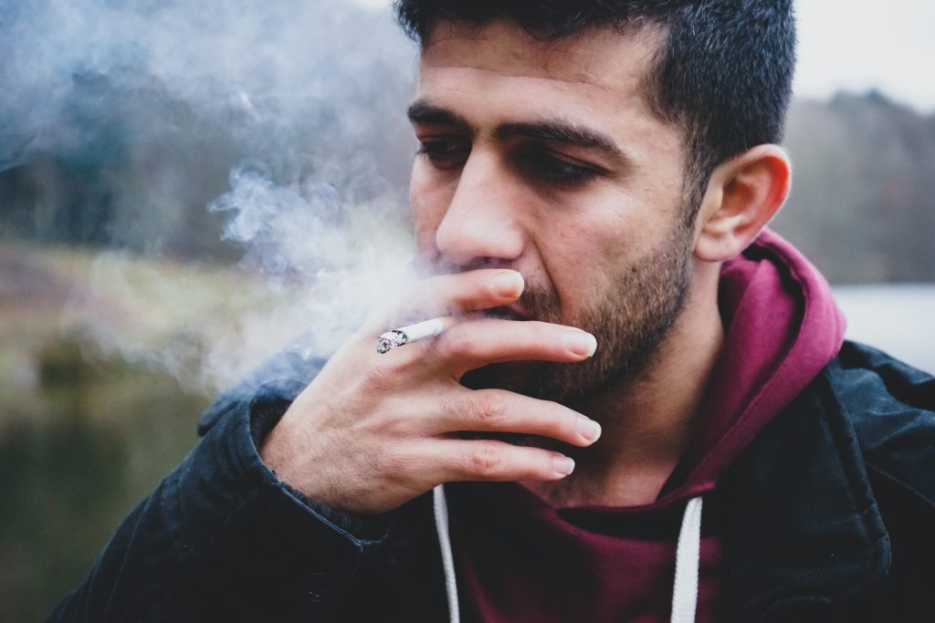 man smoking