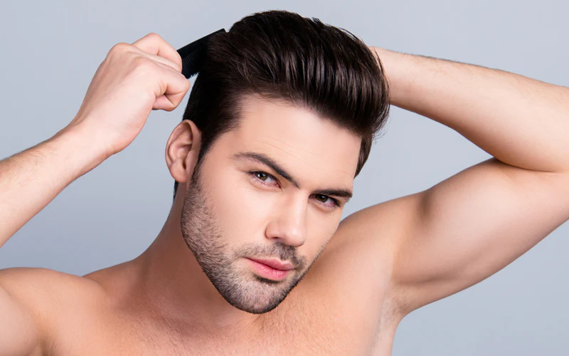 man with good looking hair